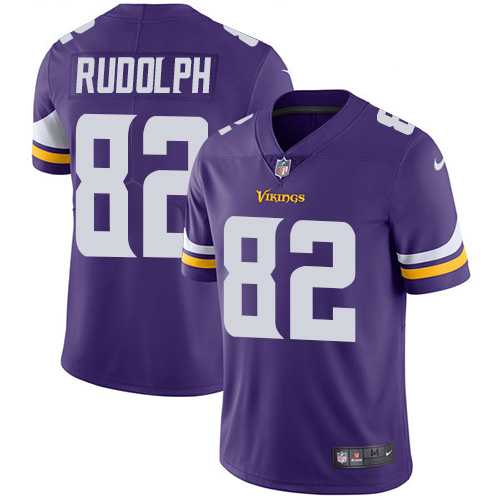 Minnesota Vikings #82 Limited Kyle Rudolph Purple Nike NFL Home Men Jersey Vapor Untouchable->minnesota vikings->NFL Jersey